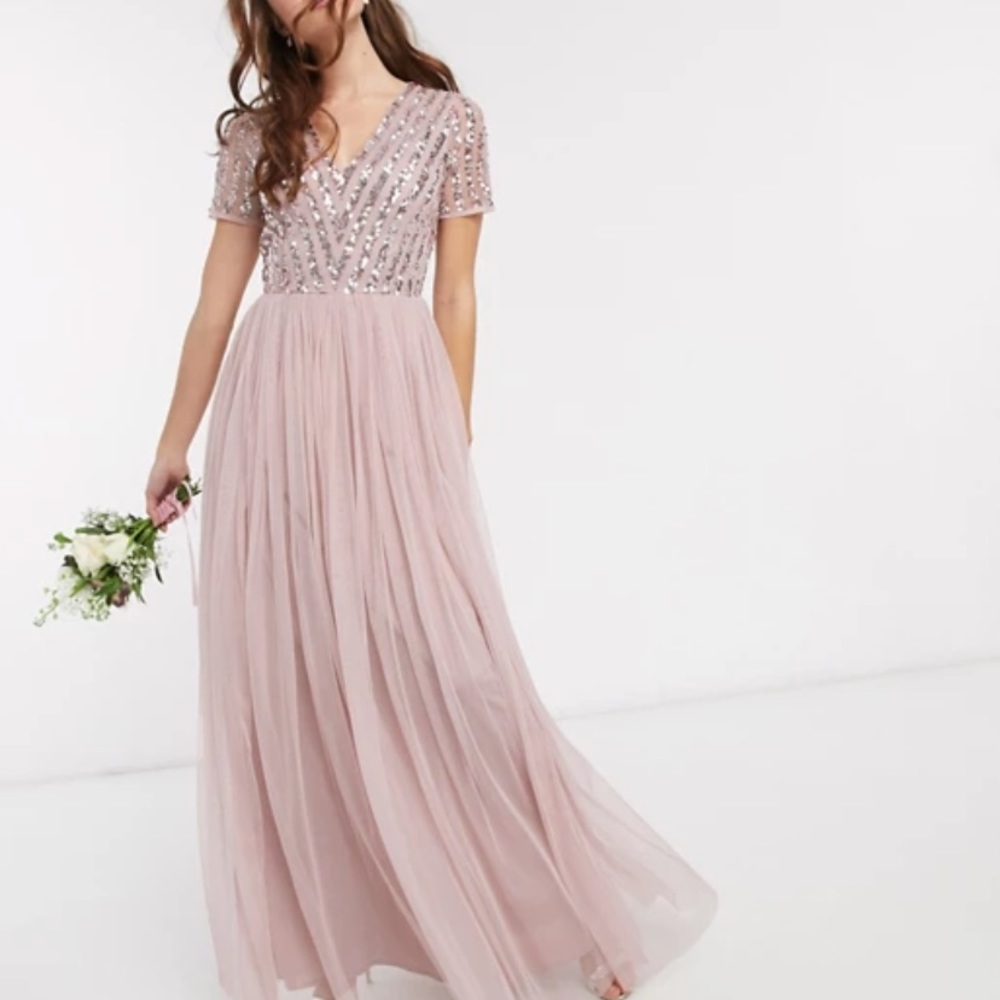 Maya Bridesmaid/Prom Dress with Sequin Detailing